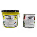 4800 1.5 Gal Kit Low-Yellowing Clear Industrial 100% Solids Epoxy Floor Coating